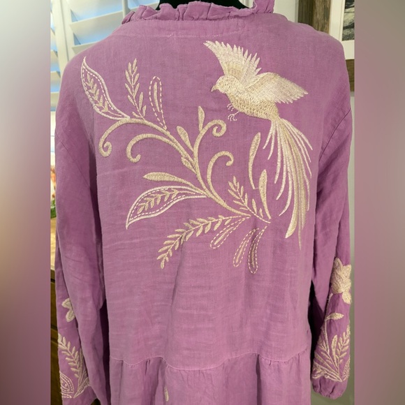 Johnny Was FRANKIE TIERED FIELD DRESS - ORCHID, XXL - Picture 4 of 10